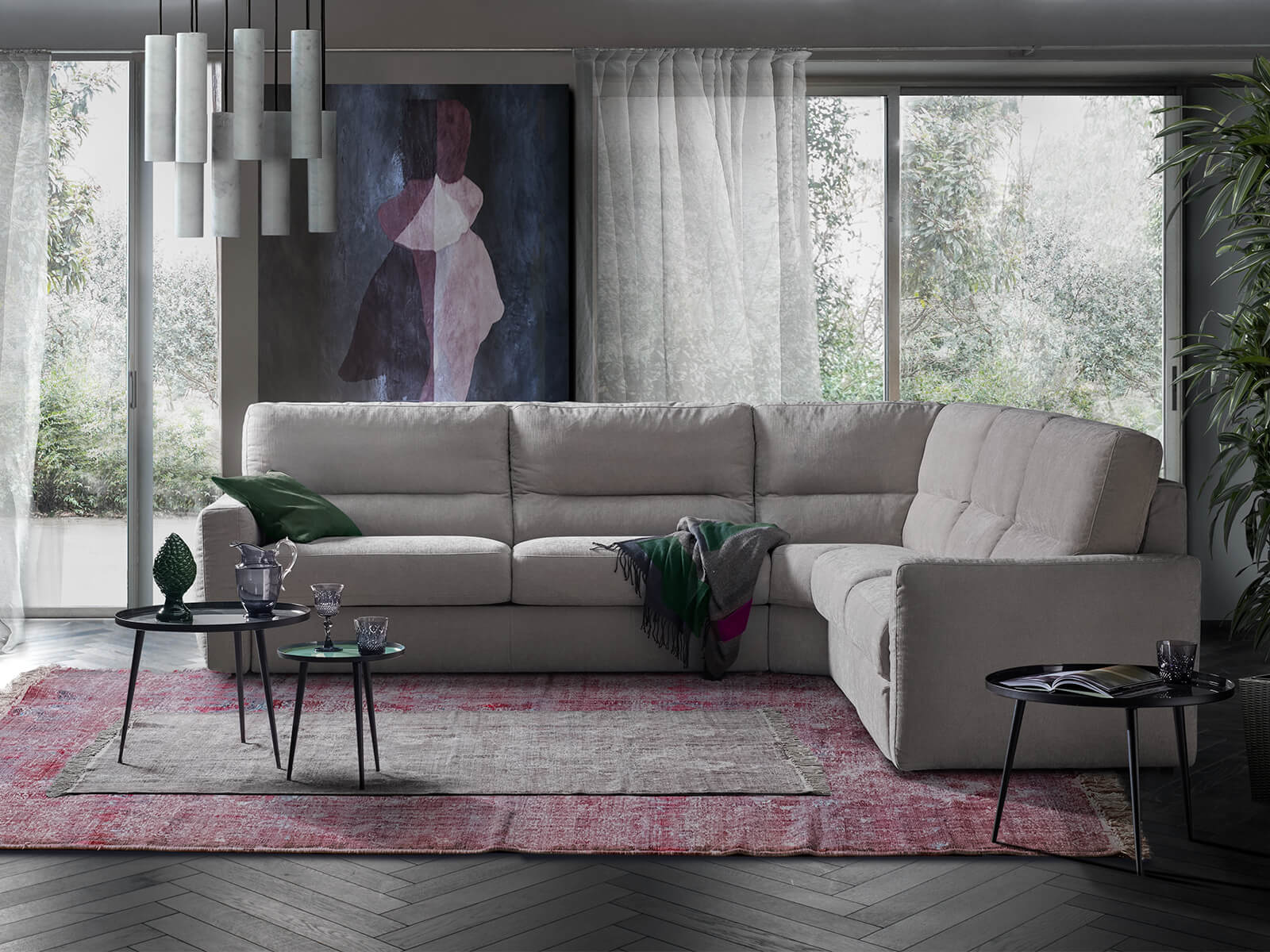 Divano Relaxo, angolare, bracciolo tipo A