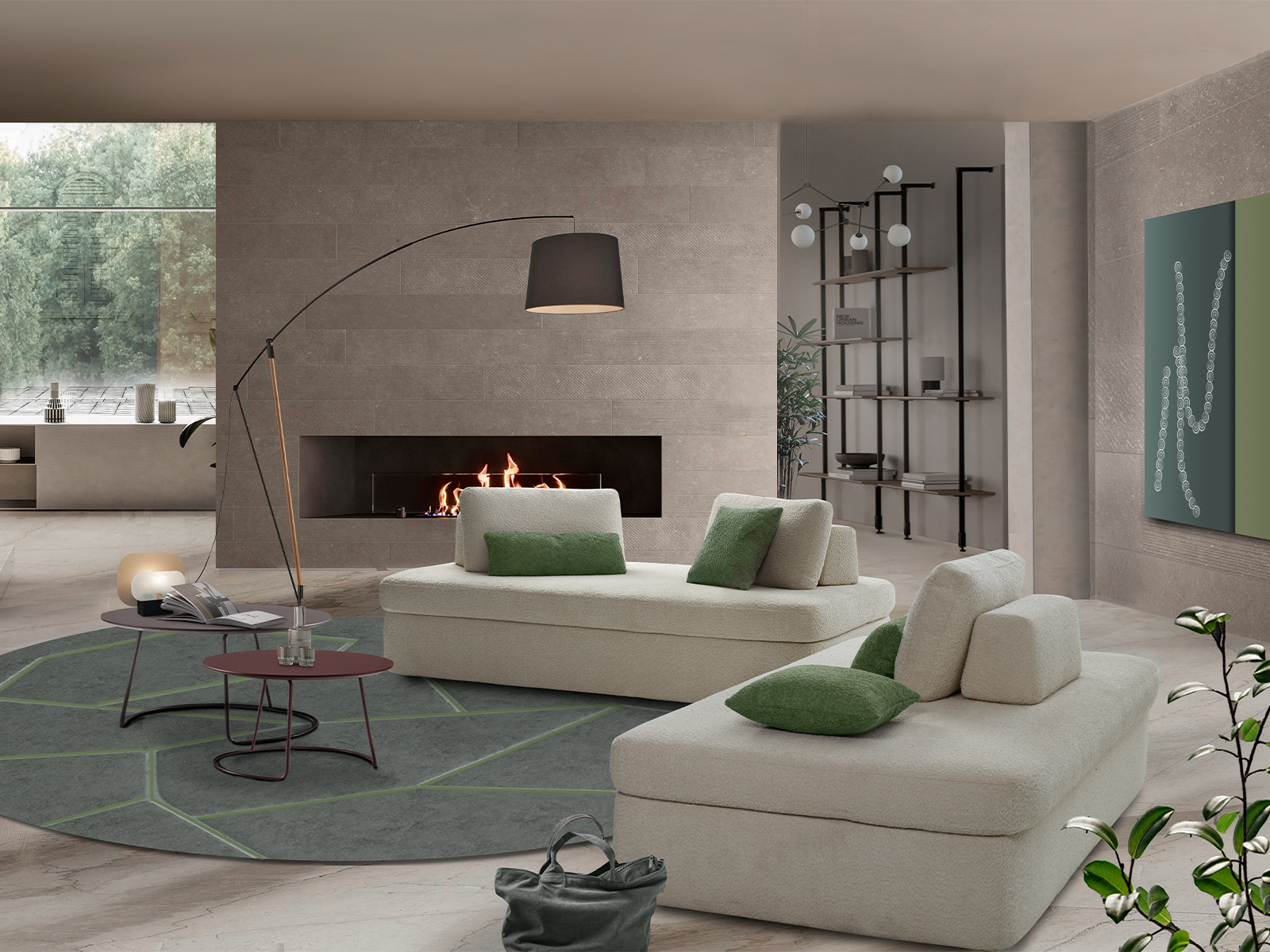 divano letto espace con ambientazione