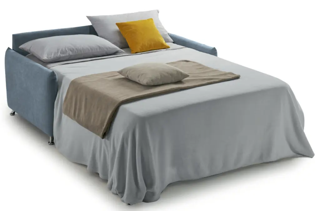 Divano letto Jerry aperto a letto