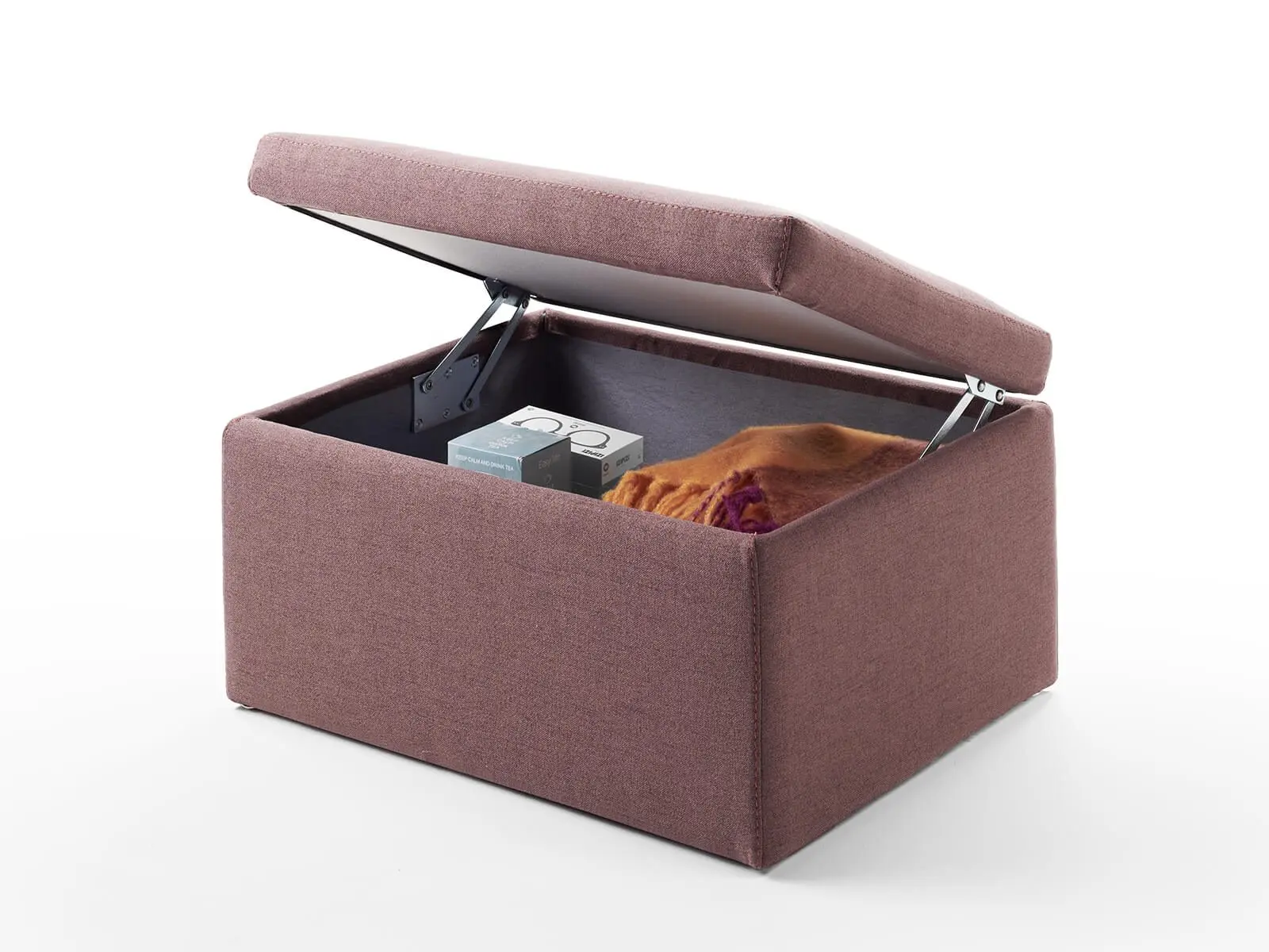 Pouf contenitore aperto